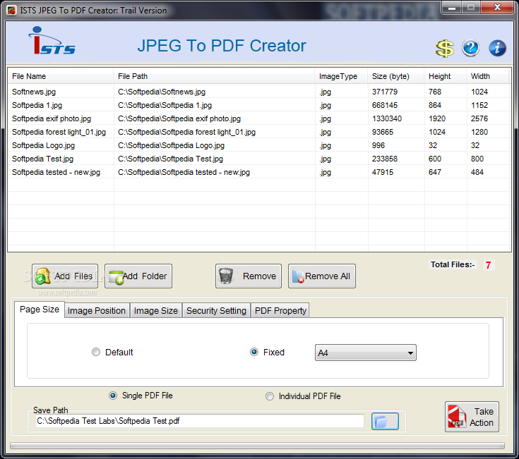 ISTS JPEG To PDF Creator