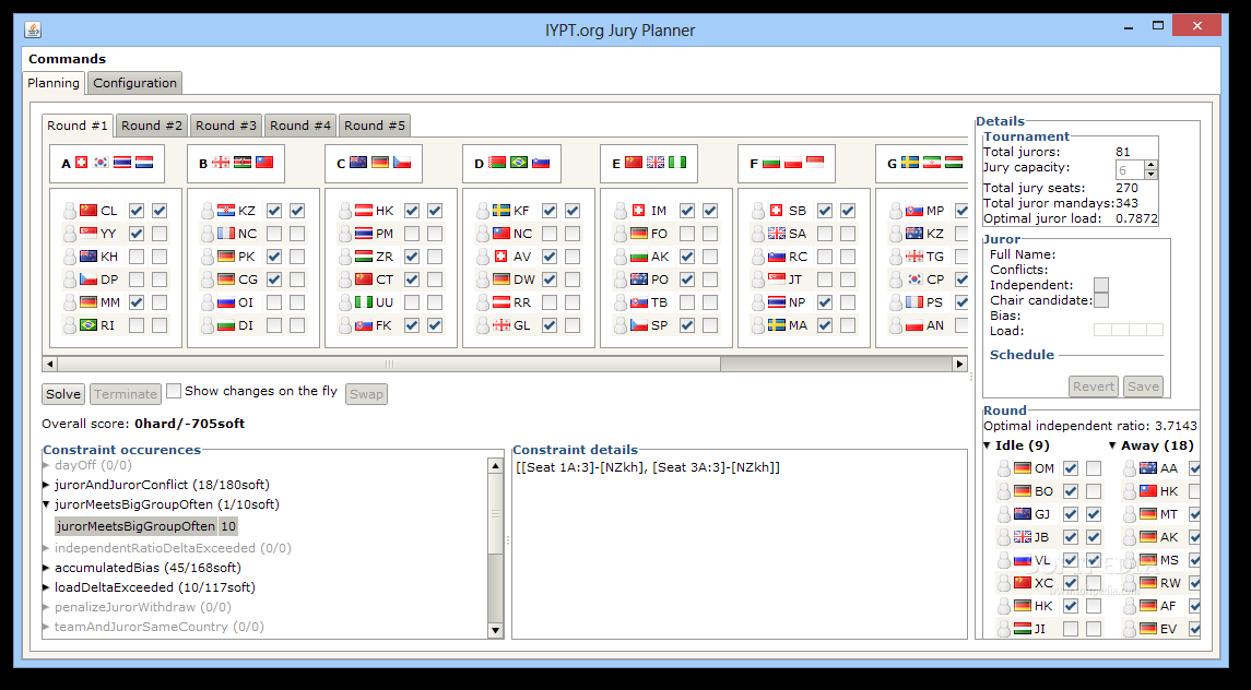 IYPT.org Jury Planner