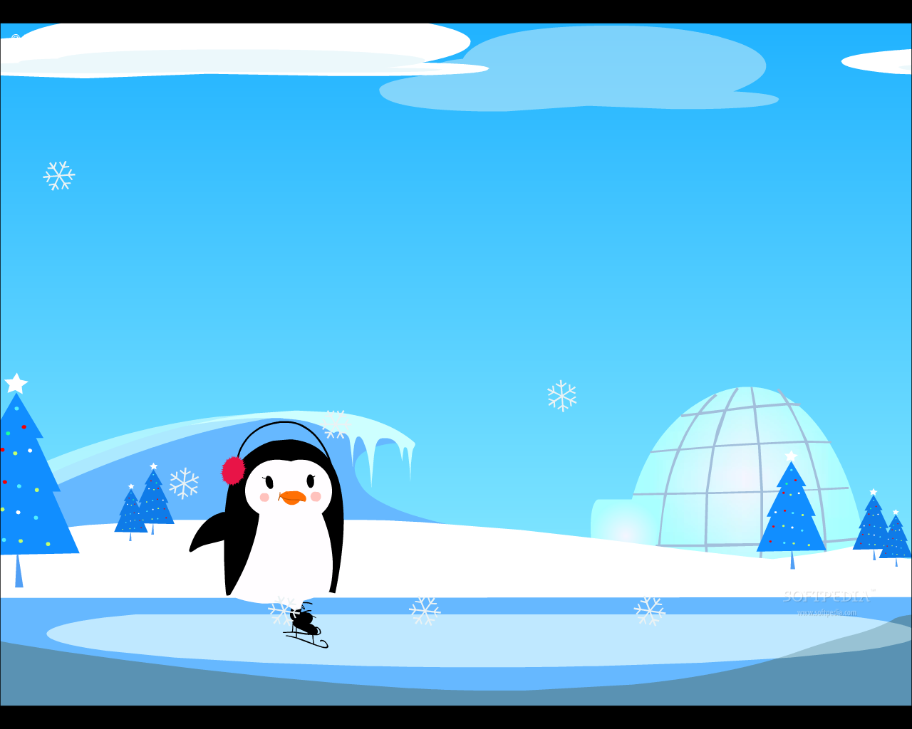 Ice-skating Penguin