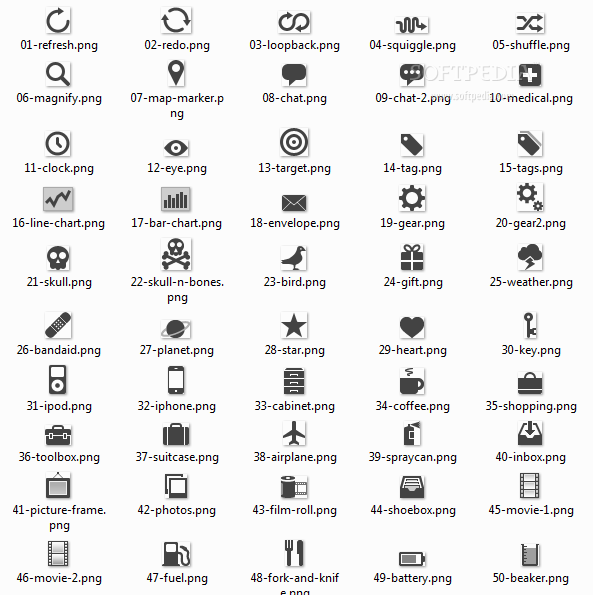 Icons for mobile apps