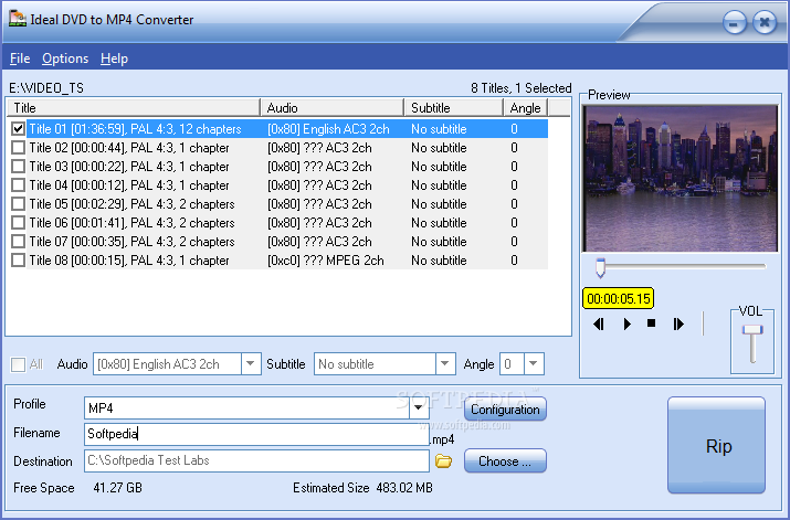 Ideal DVD to MP4 Converter