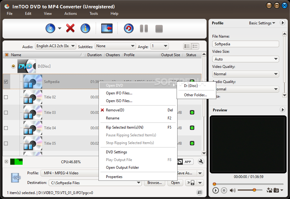 ImTOO DVD to MP4 Suite