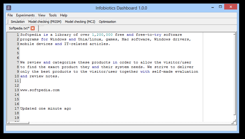 Infobiotics Dashboard