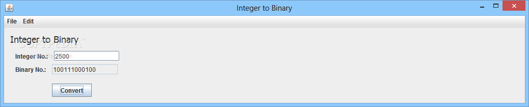 Integer to Binary