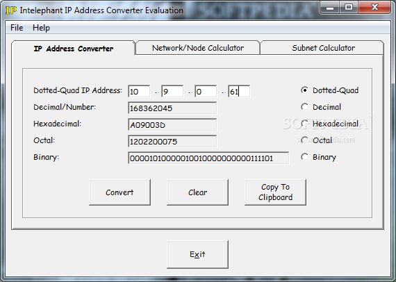 Intelephant IP Address Converter