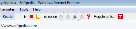 Internet Explorer Page-Reader Bar
