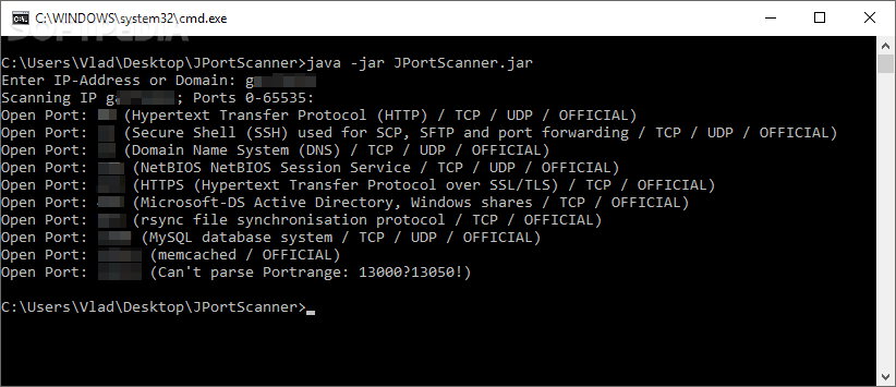 JPortScanner