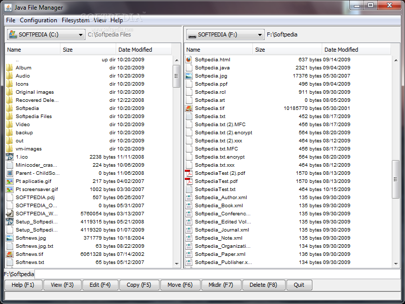 Java File Manager