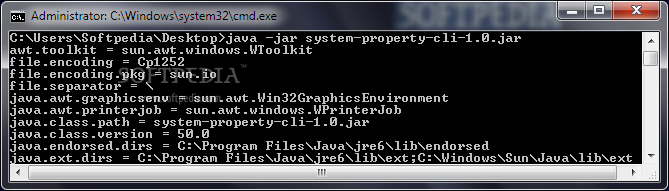 Java System Properties Displayer