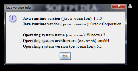 Java version info