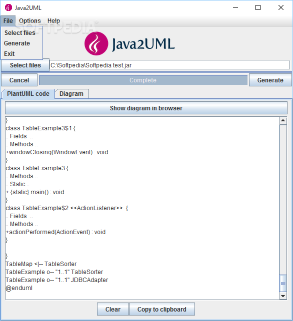 Java2UML