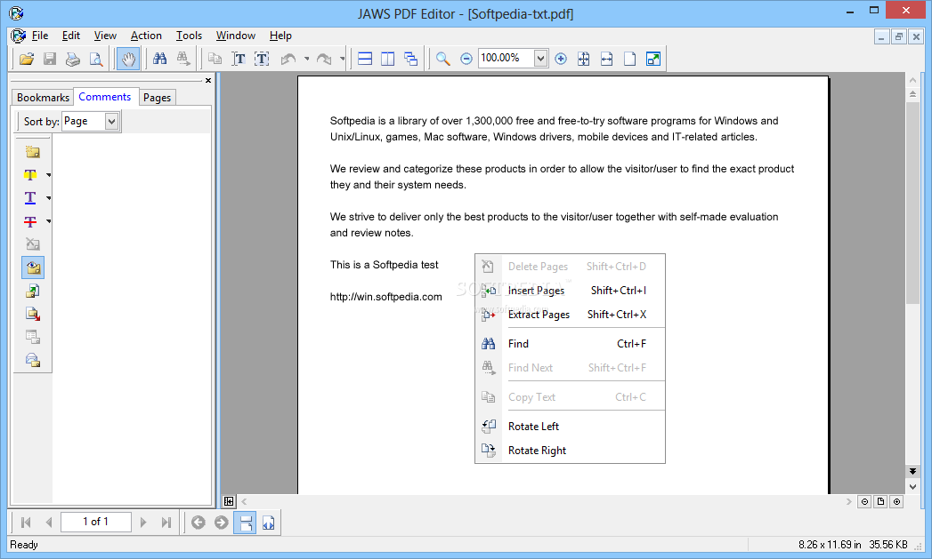 JAWS PDF Editor