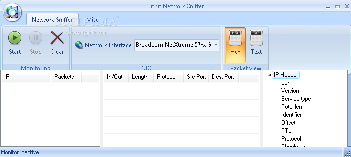 Jitbit Network Sniffer