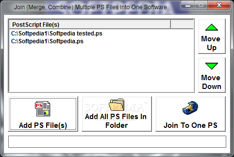 Join (Merge, Combine) Multiple PS Files Into One Software
