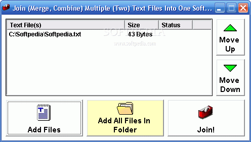 Join (Merge, Combine) Multiple (Two) Text Files Into One Software
