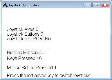 Joystick Diagnostics
