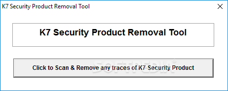 K7 Security Product Removal Tool