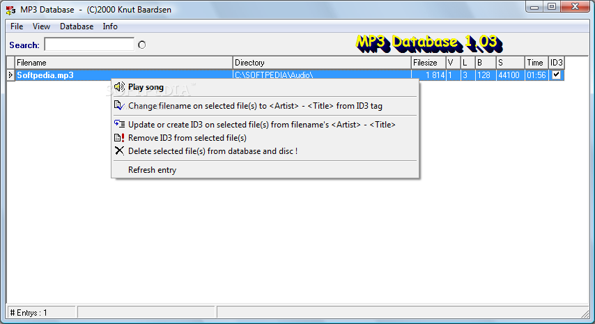 KB MP3 Database