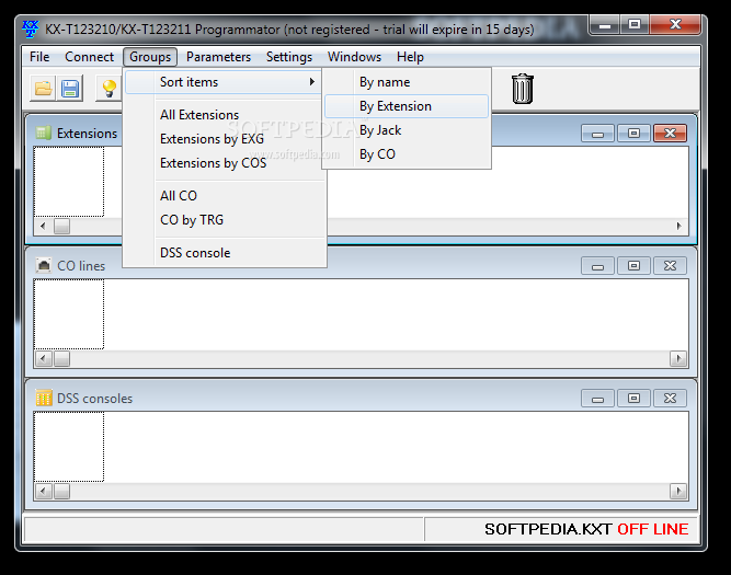 KX-T123210/KX-T123211 Programmator