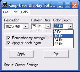 Keep User Display Settings