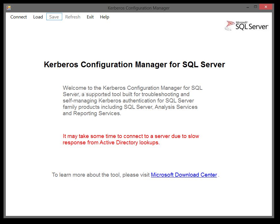Microsoft Kerberos Configuration Manager for SQL Server