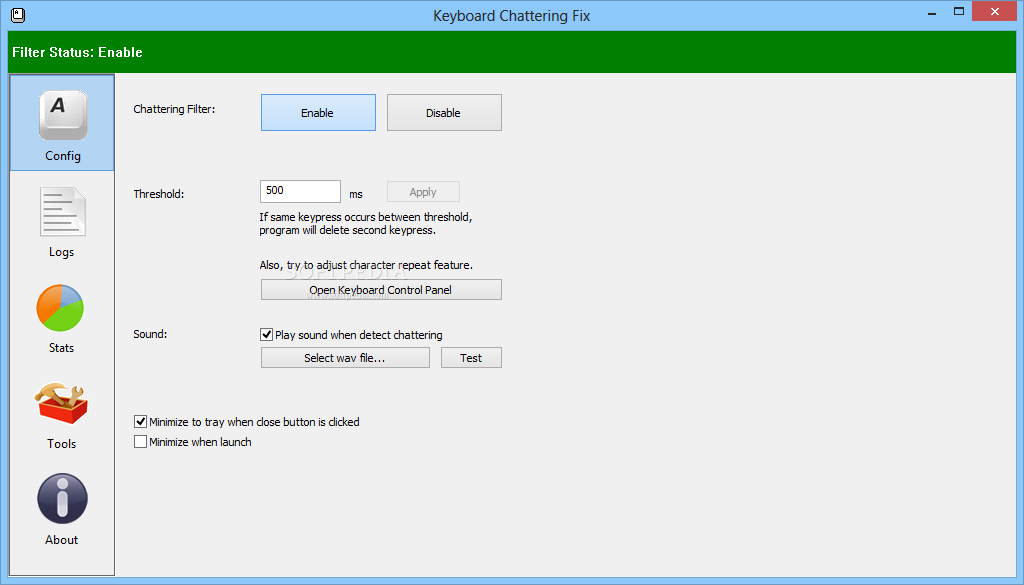 Keyboard Chattering Fix