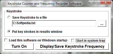Keystroke Counter and Frequency Recorder Software