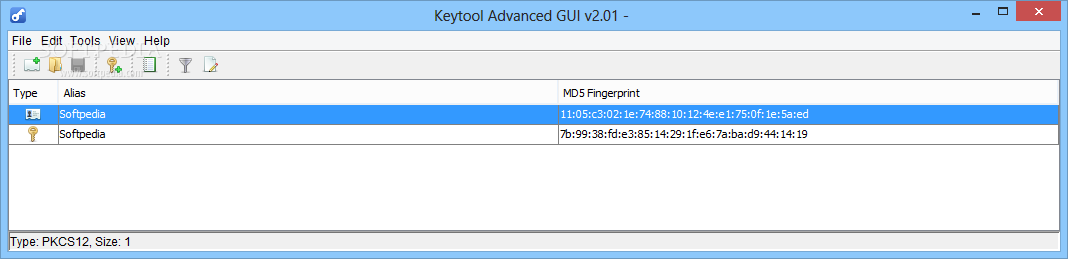 Keytool Advanced GUI