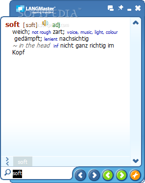 LANGMaster English-German and German-English dictionary