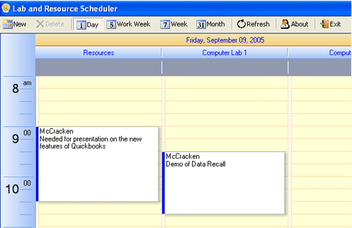 Lab and Resource Scheduler
