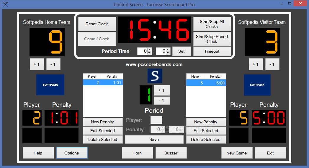 Lacrosse Scoreboard Pro