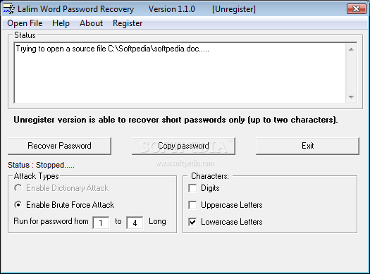 Lalim Word Password Recovery