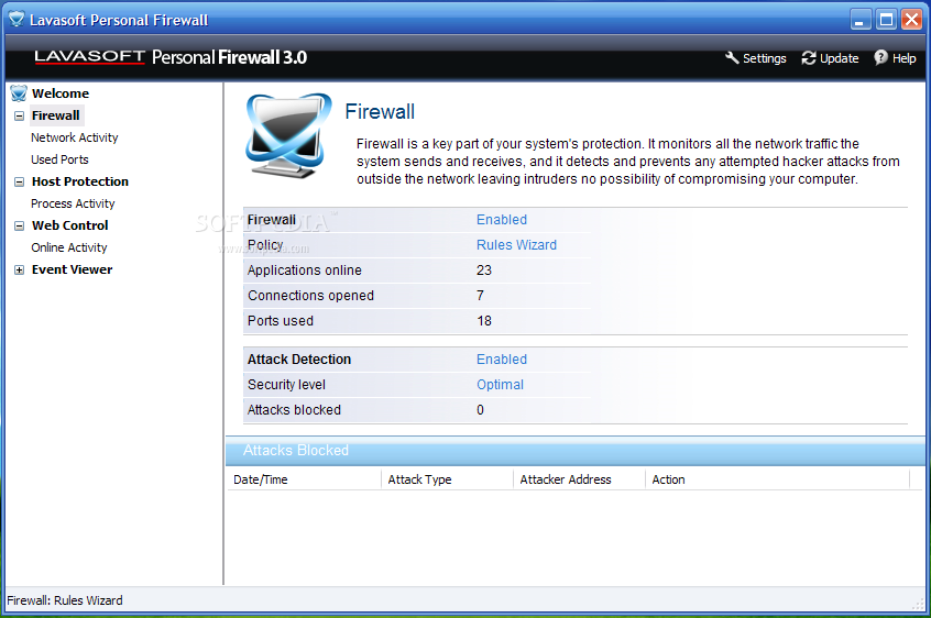 Lavasoft Personal Firewall