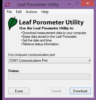 Leaf Porometer Utility