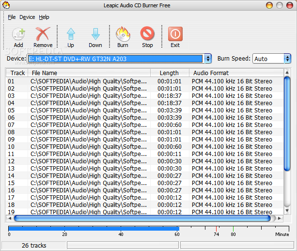 Leapic Audio CD Burner Free