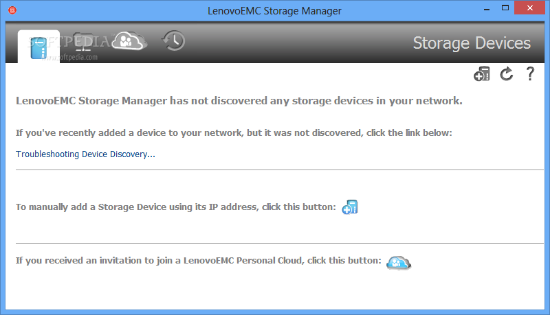 LenovoEMC Storage Manager