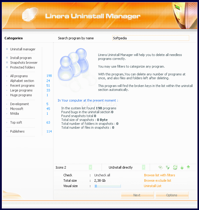 Linera Uninstall Manager Lite