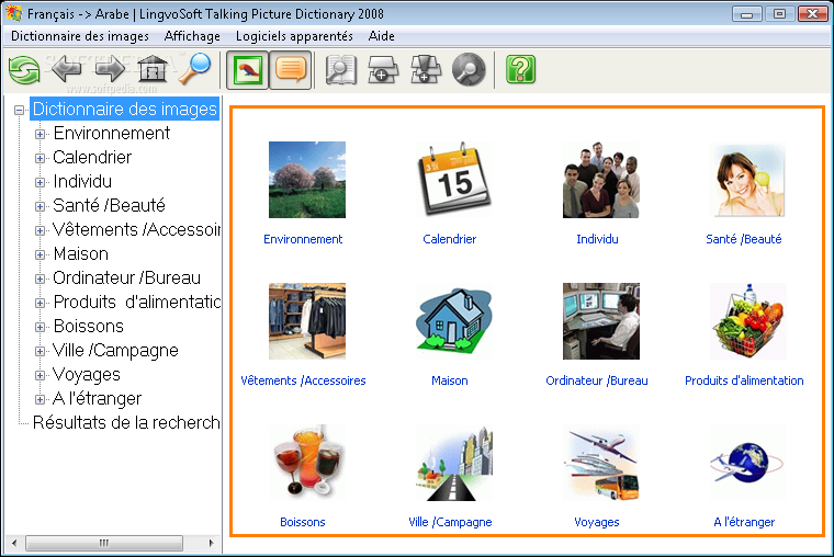 LingvoSoft Talking Picture Dictionary 2008 French - Arabic