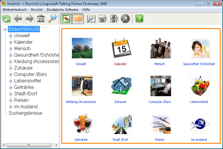 LingvoSoft Talking Picture Dictionary 2008 German - Russian