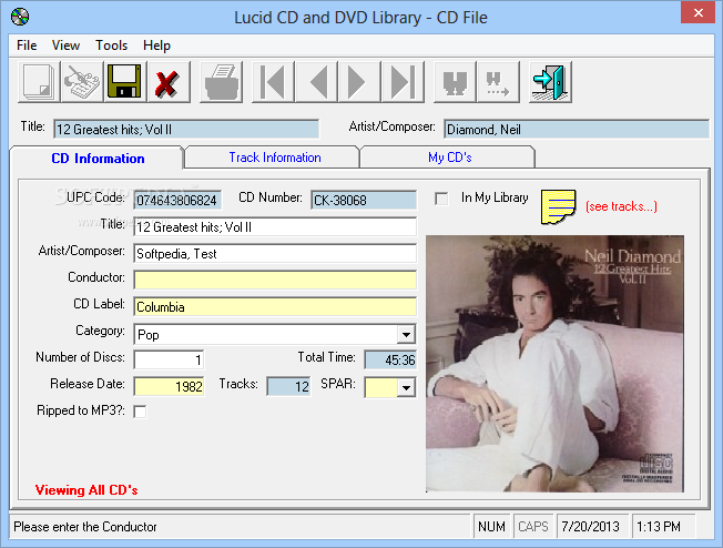 Lucid CD and DVD Library
