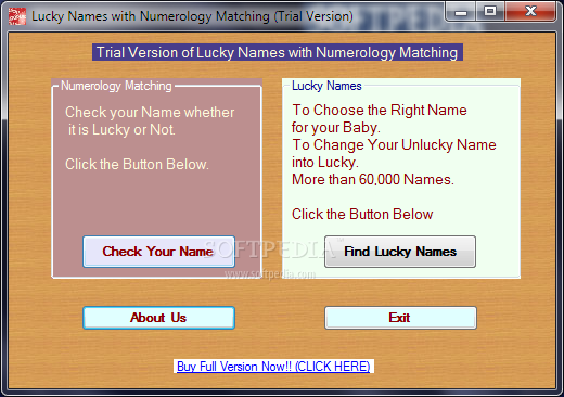 Lucky Names with Numerology Matching