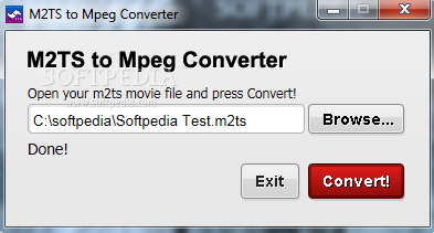 M2TS to Mpeg Converter