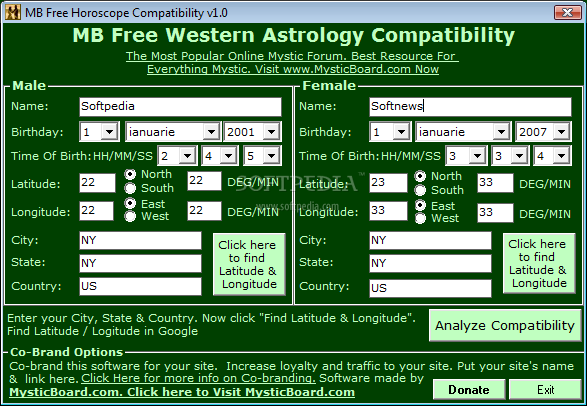 MB Free Horoscope Compatibility