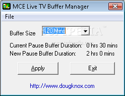 MCE Live TV Buffer Manager