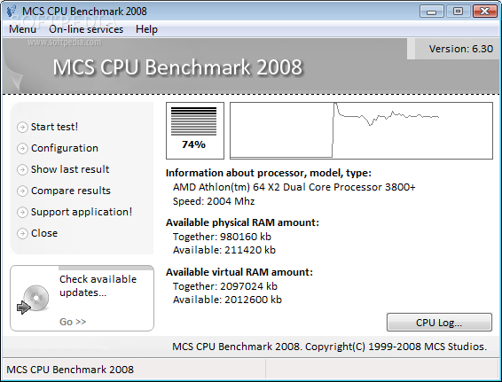 MCS CPU Benchmark 2008