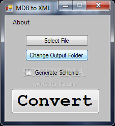 MDB to XML