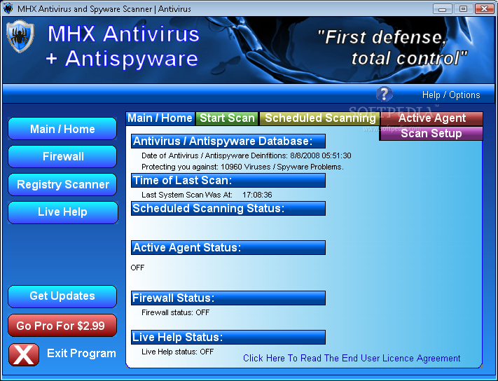 MHX Antivirus and Antispyware