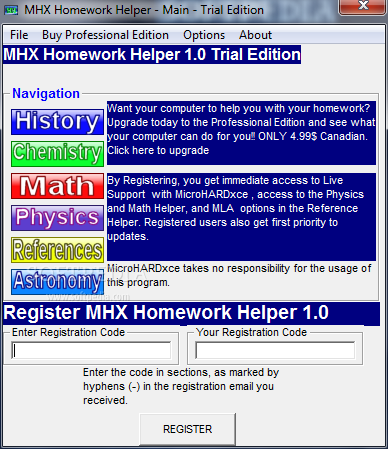 MHX Homework Helper