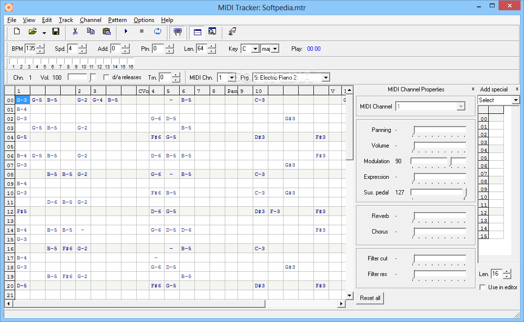 MIDI Tracker