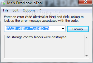 MKN ErrorLookupTool